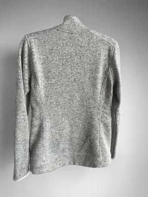 Eddie Bauer Women's Grey Heathered Full Zip Fleece Jacket with Pockets Size XS‎ thumbnail 2