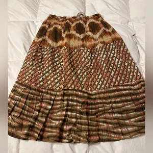 Chaudry Boho Cotton Skirt - NWT - Size S Patterned Women's Skirt thumbnail 4