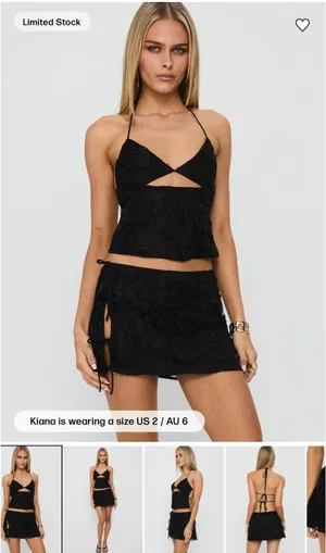SET Princess Polly Black Sequin thumbnail 3