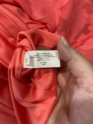Lane Bryant Midi Faux Wrap Dress Coral Size 18 Summer Wedding Special Occasion thumbnail 5