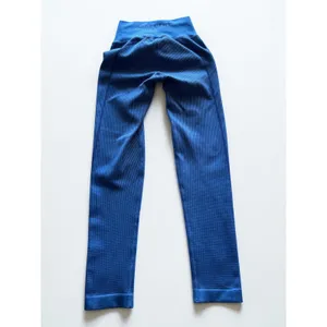 OFFLINE by Aerie Blue‎ Waffle Knit Seamless High Waisted Leggings Size Small thumbnail 2