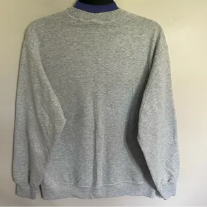 Fruit of the Loom Vintage Embroidered Hummingbird Gray Faux‎ Turtleneck Sweatshirt Size Medium thumbnail 11