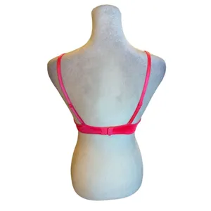 Victoria’s Secret Pink Lace Plunge Push-Up Bra 34B Adjustable Straps thumbnail 3