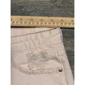 Lovers + Friends Jack High Rise‎ Distressed Denim Shorts Pink Amalfi Size 28 thumbnail 8
