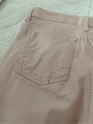 Gloria Vanderbilt Blush Pink Cropped Women's Jeans thumbnail 4