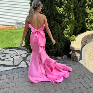 Boutique prom dress hot pink thumbnail 3