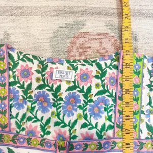 Pink City Prints Hand Block Printed Top Medium Boho Cottagecore Artisan India thumbnail 7