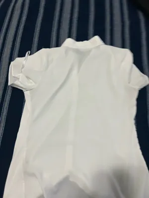 Calvin Klein Women’s White Flutter Sleeve Blouse – Size S thumbnail 3