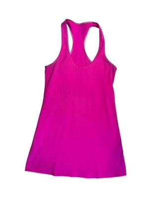 Lululemon Racerback Tank Top Pink Size 4 Womens Athletic Wear/fair condition thumbnail 1