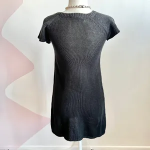 Vintage Gray Sweater Dress Y2K 2000s 90s Retro Indie Sleaze‎ XS thumbnail 3