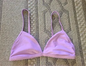 Speedo Women's Purple Triangle Swim Top only MEDIUM thumbnail 1