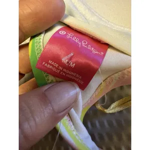 Lilly Pulitzer for Target‎ Women's Floral Bandeau Bikini Top NWT SZ Med Tie Back thumbnail 8