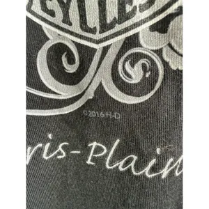 Harley-Davidson Women Black Sugar Skull Graphic Tee Garden State NJ Size L thumbnail 4