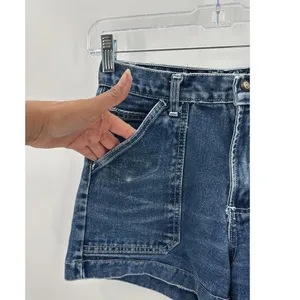 Vintage SECOND GENERATION 222 90s Mini utility shorts denim size 24 festival thumbnail 3