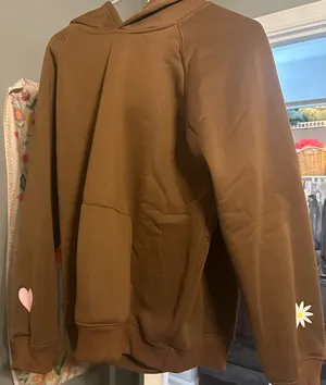 preppy hoodie Brown Size L thumbnail 1