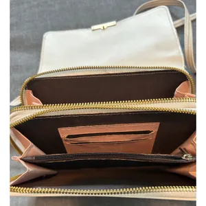 Forever LengRui Cream White Crossbody Wallet Bag Rhinestone Accents Organizer thumbnail 7