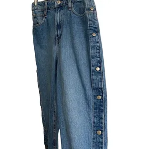 Hollister Social Tourist Ultra High-rise Baggy Jeans‎ Women’s 27 Wide Snap Leg ￼ thumbnail 4