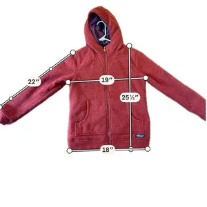 Patagonia red better sweater insulated full zip hooded sweater jacket M thumbnail 6