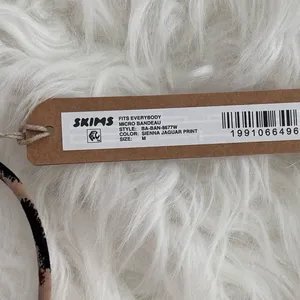 Skims Fits Everybody Micro Skimpy Bralette Sienna Jaguar Print Size Medium thumbnail 9