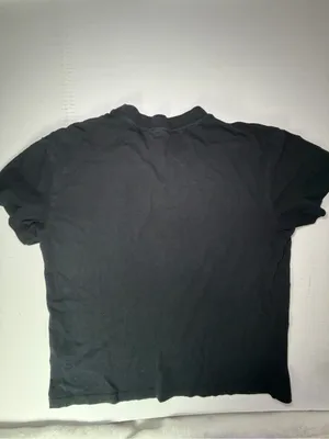 Women's Black boxy Short-Sleeve Crewneck Tee thumbnail 6