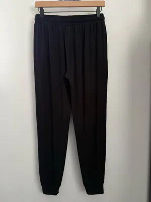 Cozy Earth Women's Small Studio Jogger Pants Mid Rise Black Modal Lounge Comfy thumbnail 4