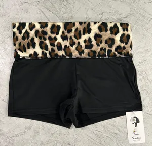 Leopard Fold Over Waist Sexy Club Fashion Low Mini Hot Sweet Y2K Party Shorts thumbnail 1