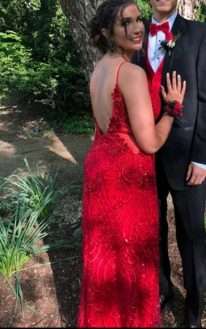 Prom Dresses Red Size 8 thumbnail 5
