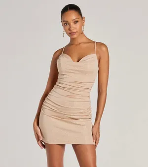 Rita Glitter Windsor Strap Black Party Dress thumbnail 2