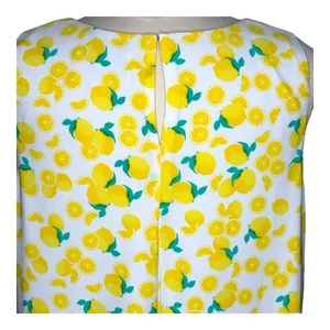 Pappagallo Shift Dress Womens XL Yellow‎ Lemon Print Sleeveless Summer Mini thumbnail 16