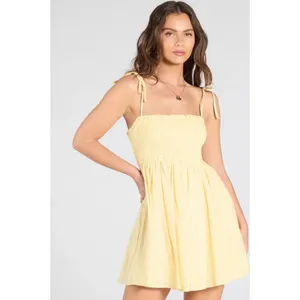 Windsor Sunny Tones Smocked Eyelet Skater Dress Small NWT thumbnail 3