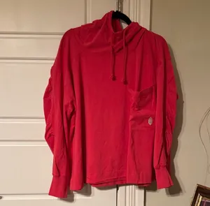 Free People Movement Hot Shot Hooded Layer Red Long Sleeve Medium thumbnail 2