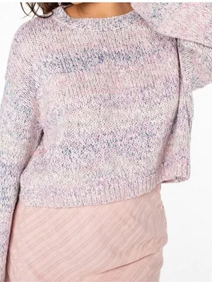 Roxy Swell Season Long Sleeve Sweater, Pink, Size Medium, NWT thumbnail 2