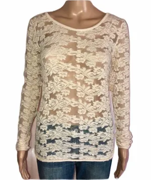 Free People floral lace blouse thumbnail 2