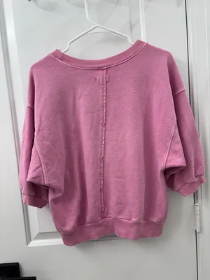 Pilcro short sleeve crew neck sweatshirt top thumbnail 7