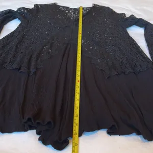 JODIFL Long Bell Sleeve Black Lace Tunic thumbnail 10