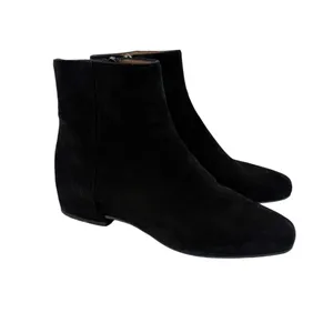 Aquatalia Ulyssa Black Suede‎ Hidden Wedge Ankle Boot Bootie Size 7 thumbnail 3