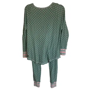 Matilda Jane‎ Women's Polka Dotted Waffle Pajamas size small thumbnail 4