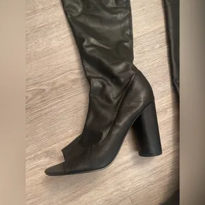 Steve Madden Over Knee Leather Open Toe Boots Us8.5 thumbnail 5
