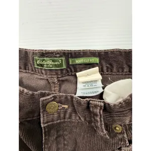 Eddie Bauer Legendary Corduroy Pants Brown Boot-Cut Fit Womens Size 8 30x31 thumbnail 3