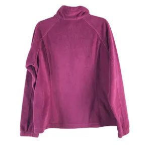 COLUMBIA Pile Fleece Jacket Women XL Purple Full Zip Gorpcore Outdoor Travel Y2K thumbnail 5