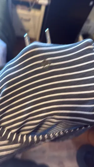 Lululemon Womens Long Sleeve Top Black White Striped Round Neck Estimated Size 8 thumbnail 3