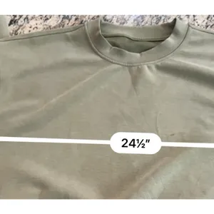 Lululemon Softstreme Perfectly Oversized Cropped Crew Sage Green Twill size 6 thumbnail 10