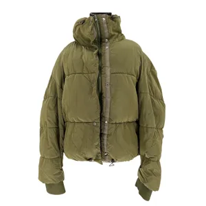 Princess Polly Harmonie Puffer Jacket‎ Womens 10 Oversized Olive Green EUC thumbnail 2