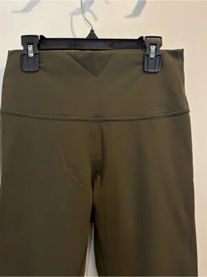 Lululemon Compression High Rise Tight Leggings Size 6 Olive Green thumbnail 2