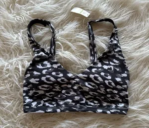 Aerie Goals Plunge Sports Bra Gray Size Small thumbnail 1