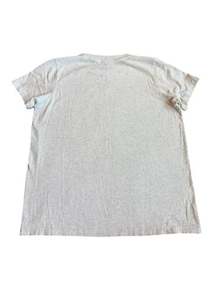 John Galt Paradise Cove Malibu Heather Cream Palm Tee Shirt Fit One Size Women's thumbnail 8
