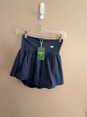 Halara S High-Waisted Flow Shorts With Built-In Liner Navy Blue Size S thumbnail 3