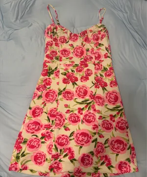 ZARA Floral Dress thumbnail 1