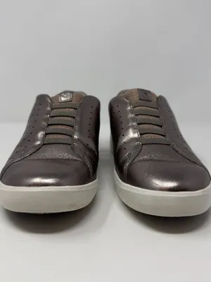 Kizik Miami Hands-Free Slip-On Sneaker Women's 8M Metallic Silver Leather Casual thumbnail 5