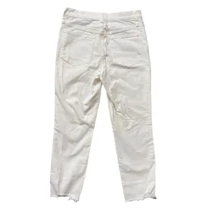 Madewell The Perfect Vintage Crop Jean‎ White Button Fly Raw Hem L3908 Womens 28 thumbnail 4